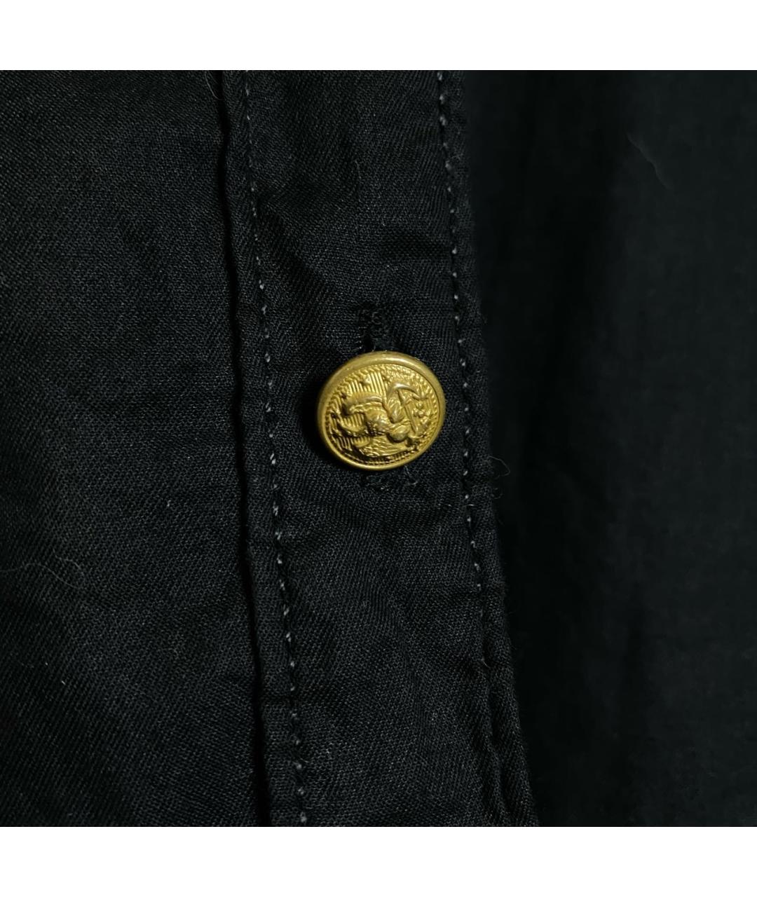 RALPH LAUREN Черная хлопковая кэжуал рубашка, фото 4