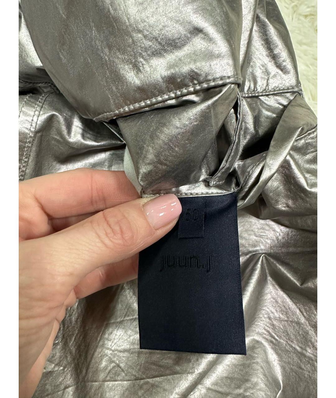 JUUN.J Серебряные повседневные брюки, фото 5