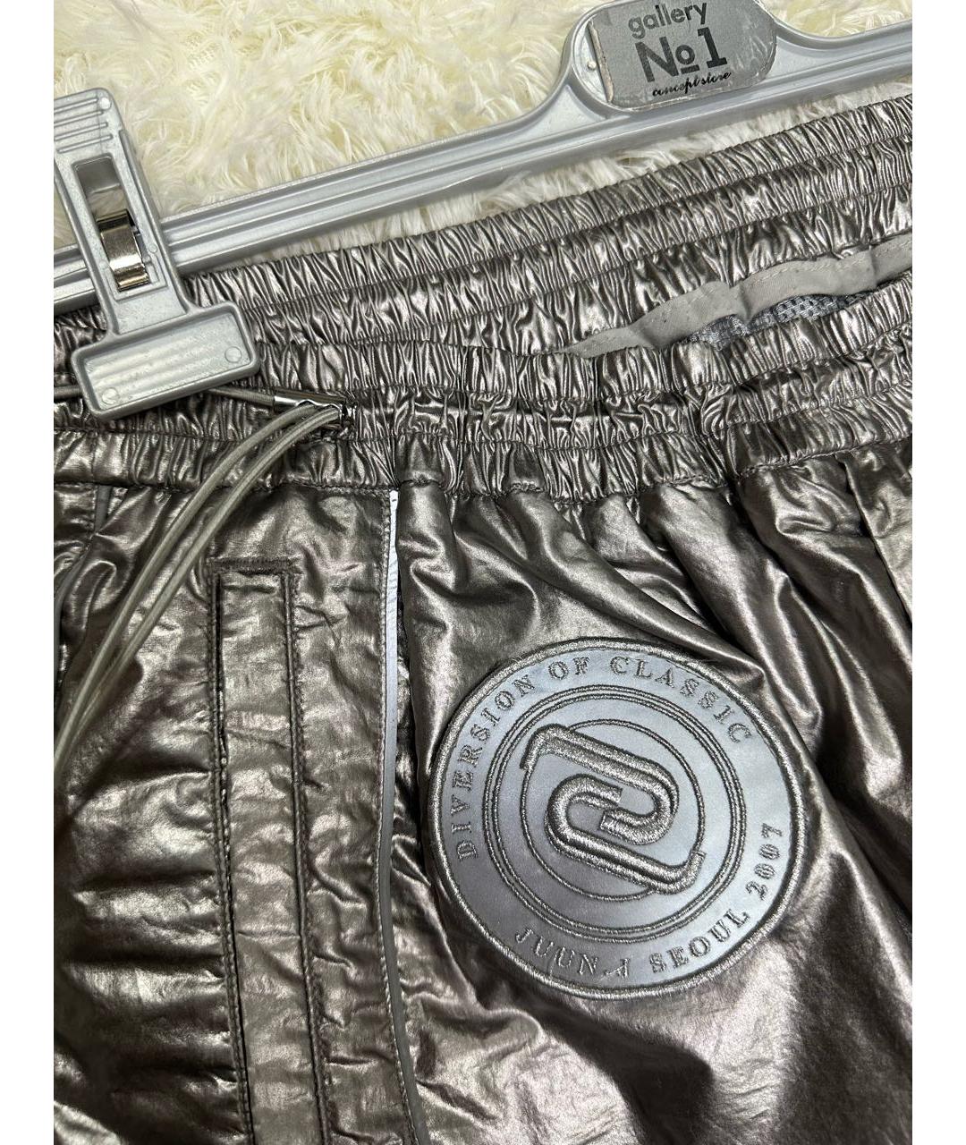 JUUN.J Серебряные повседневные брюки, фото 3