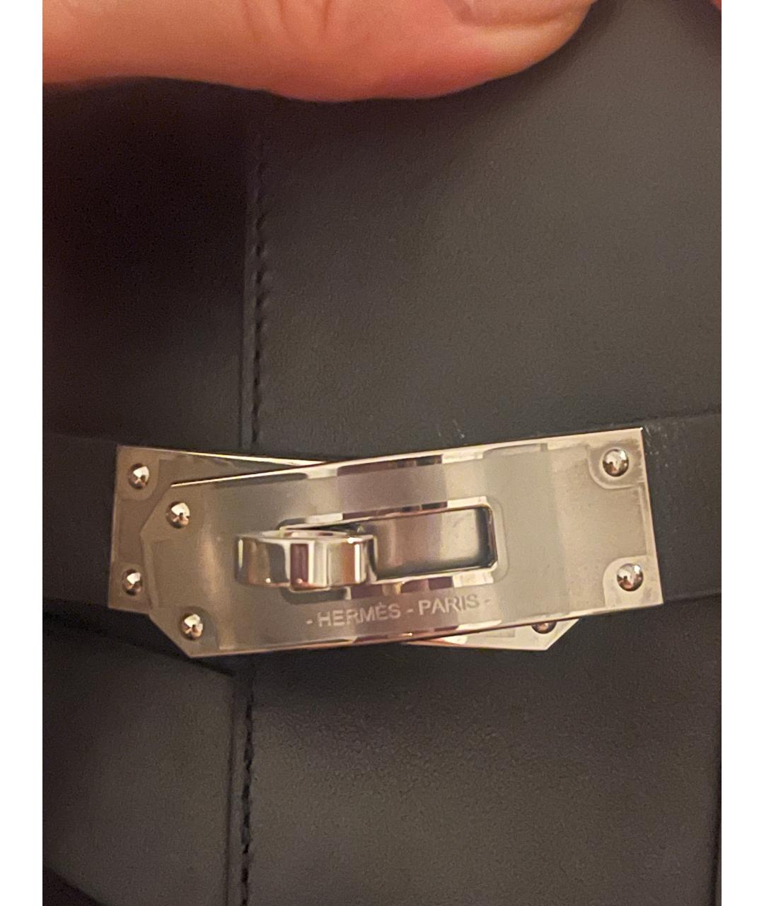 HERMES Черные кожаные ботинки, фото 7