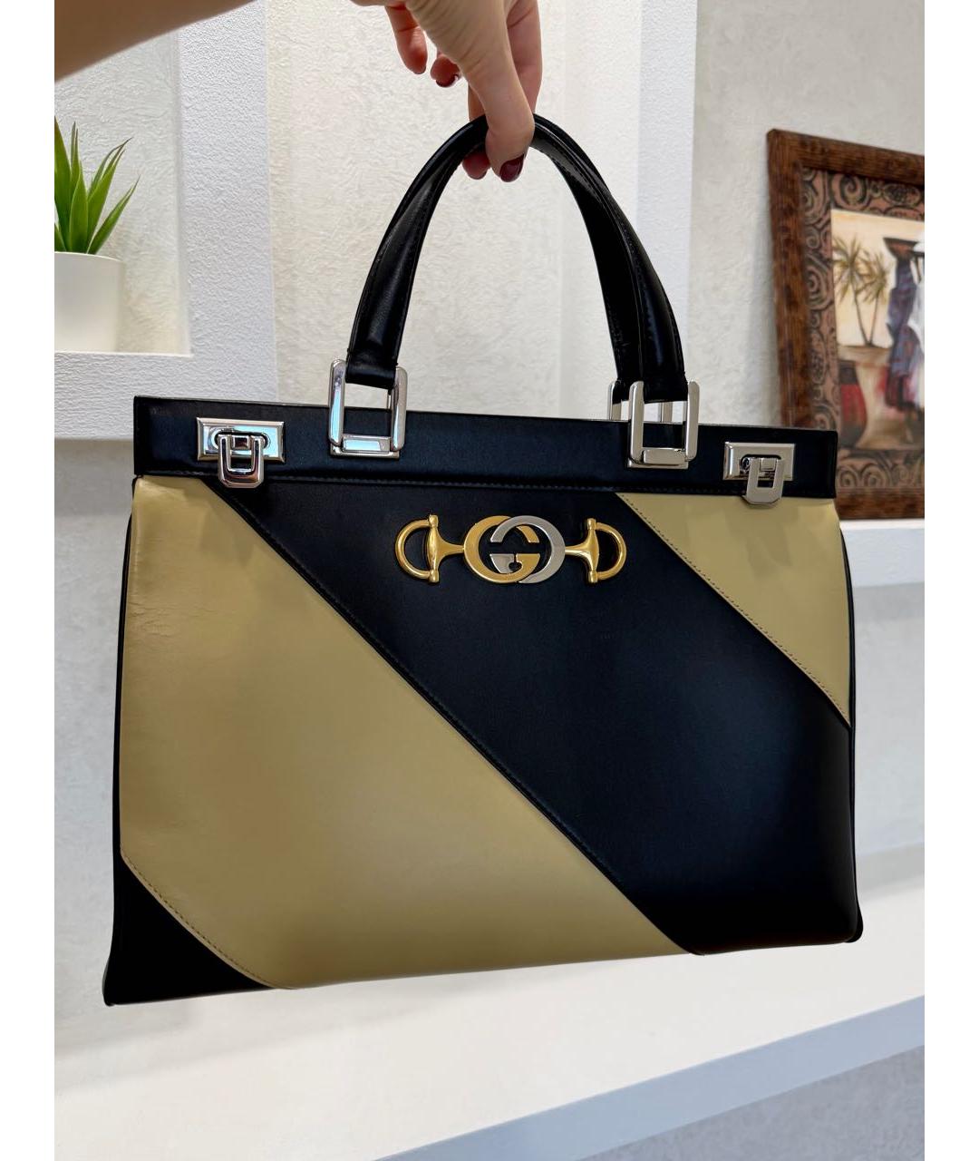 GUCCI Мульти кожаная сумка с короткими ручками, фото 3