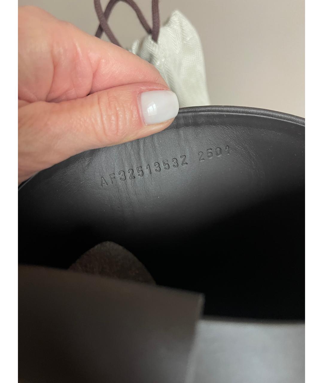 HERMES Коричневые кожаные сапоги, фото 3