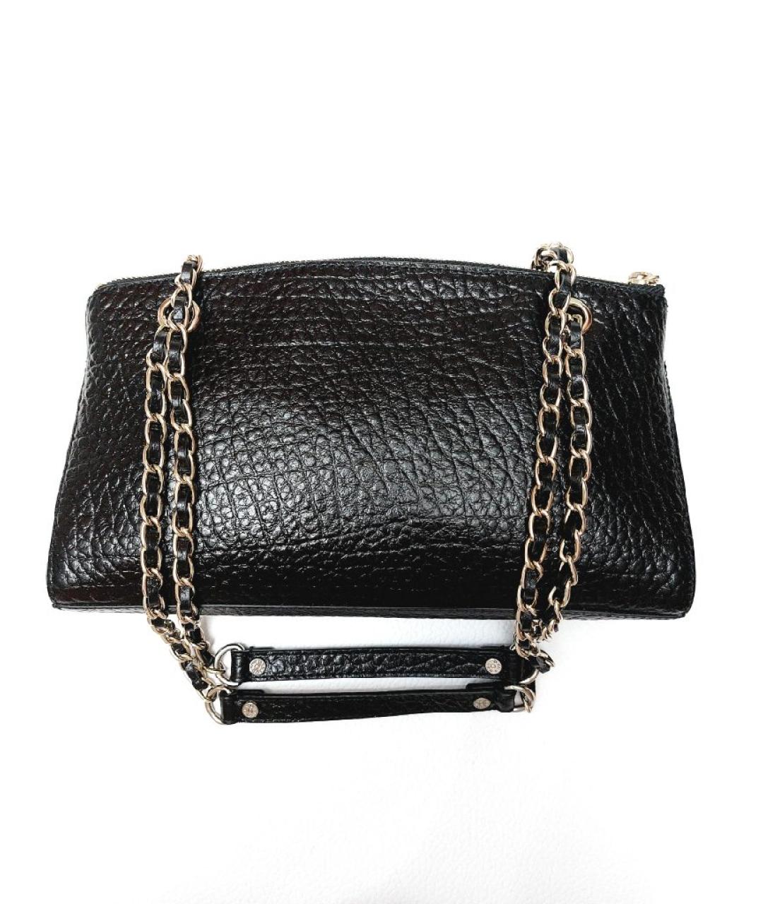 DKNY Черная сумка через плечо из лакированной кожи, фото 2