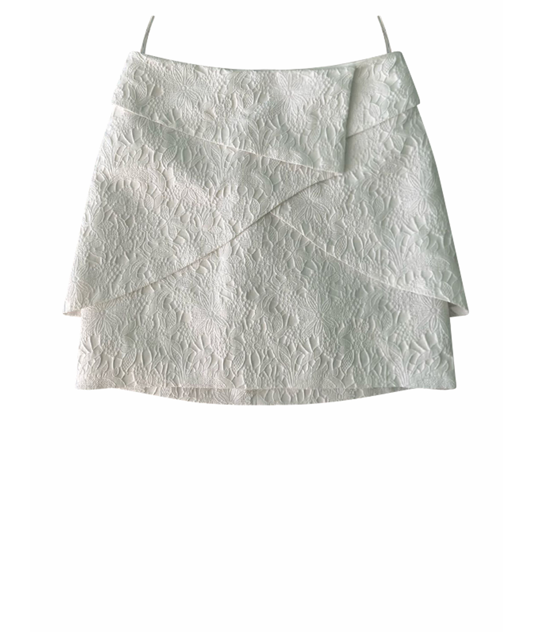 BLUGIRL Белая хлопковая юбка мини, фото 1