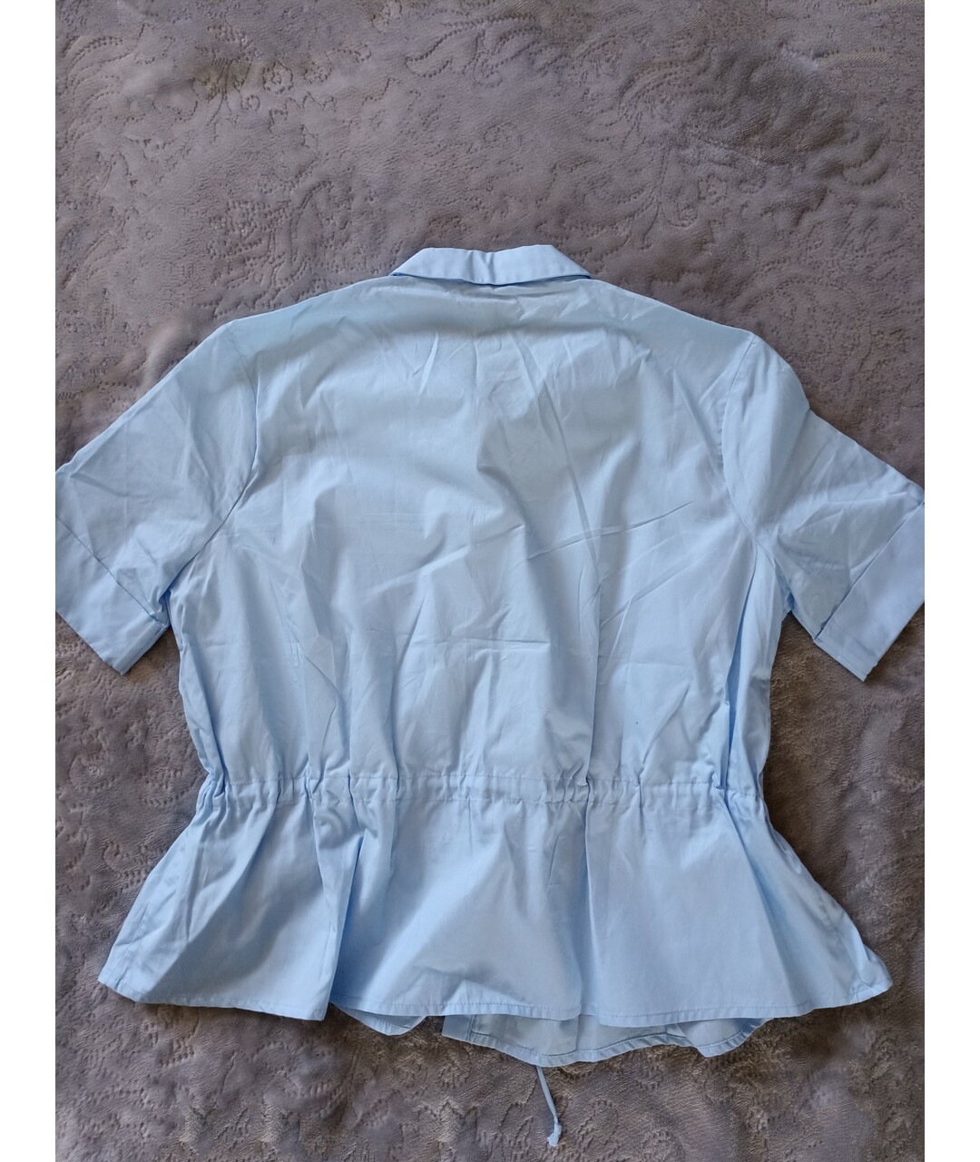 IRIS & INK  Голубая хлопковая рубашка, фото 2
