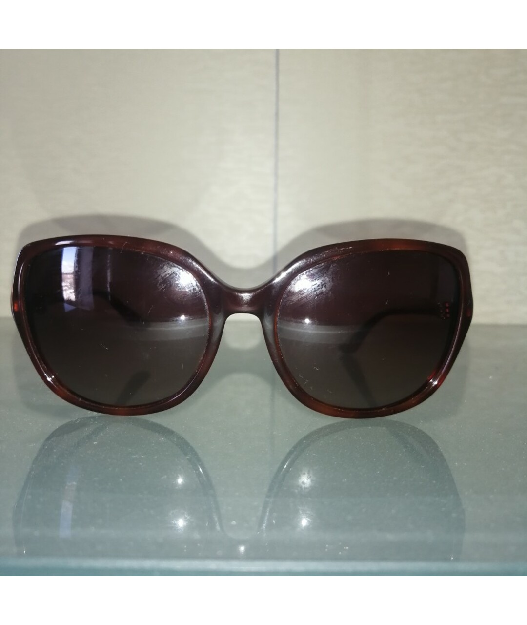 MOSCHINO Коричневые пластиковые солнцезащитные очки, фото 6