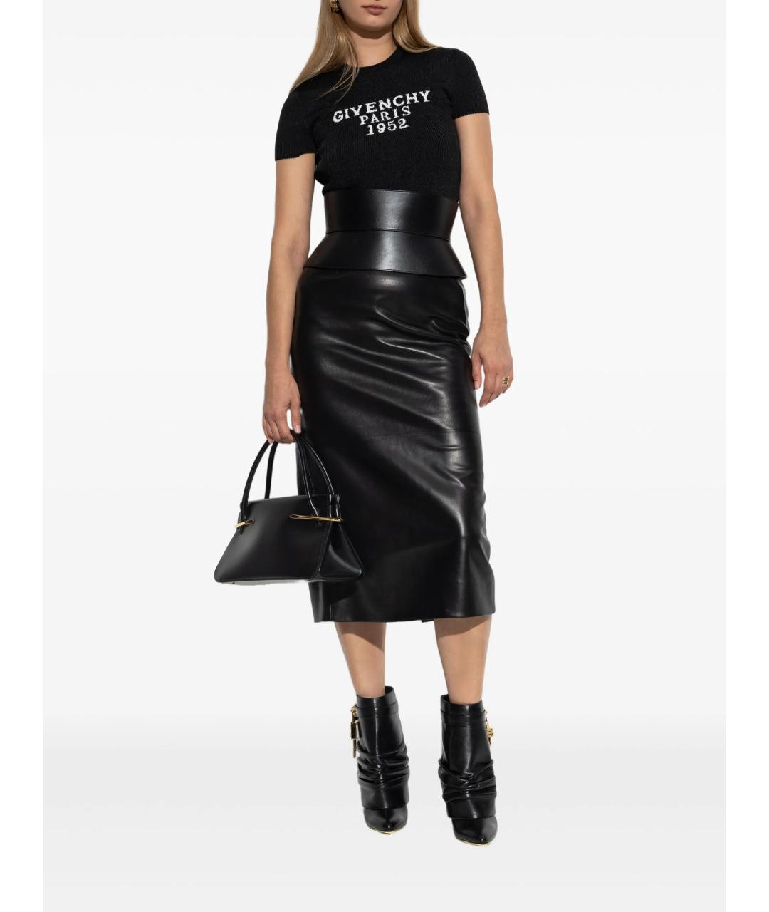 GIVENCHY Черная полиэстеровая футболка, фото 2