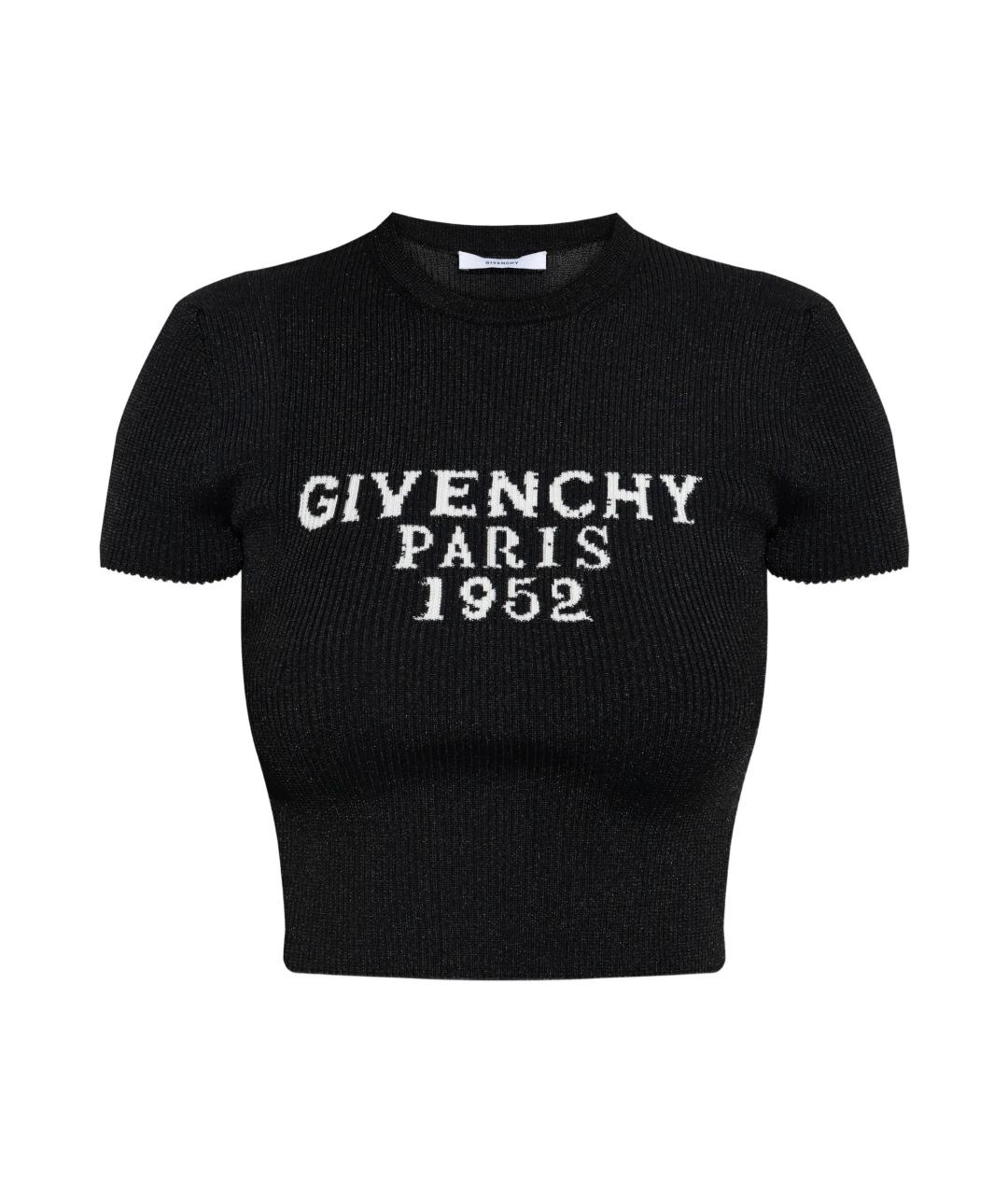 GIVENCHY Черная полиэстеровая футболка, фото 1