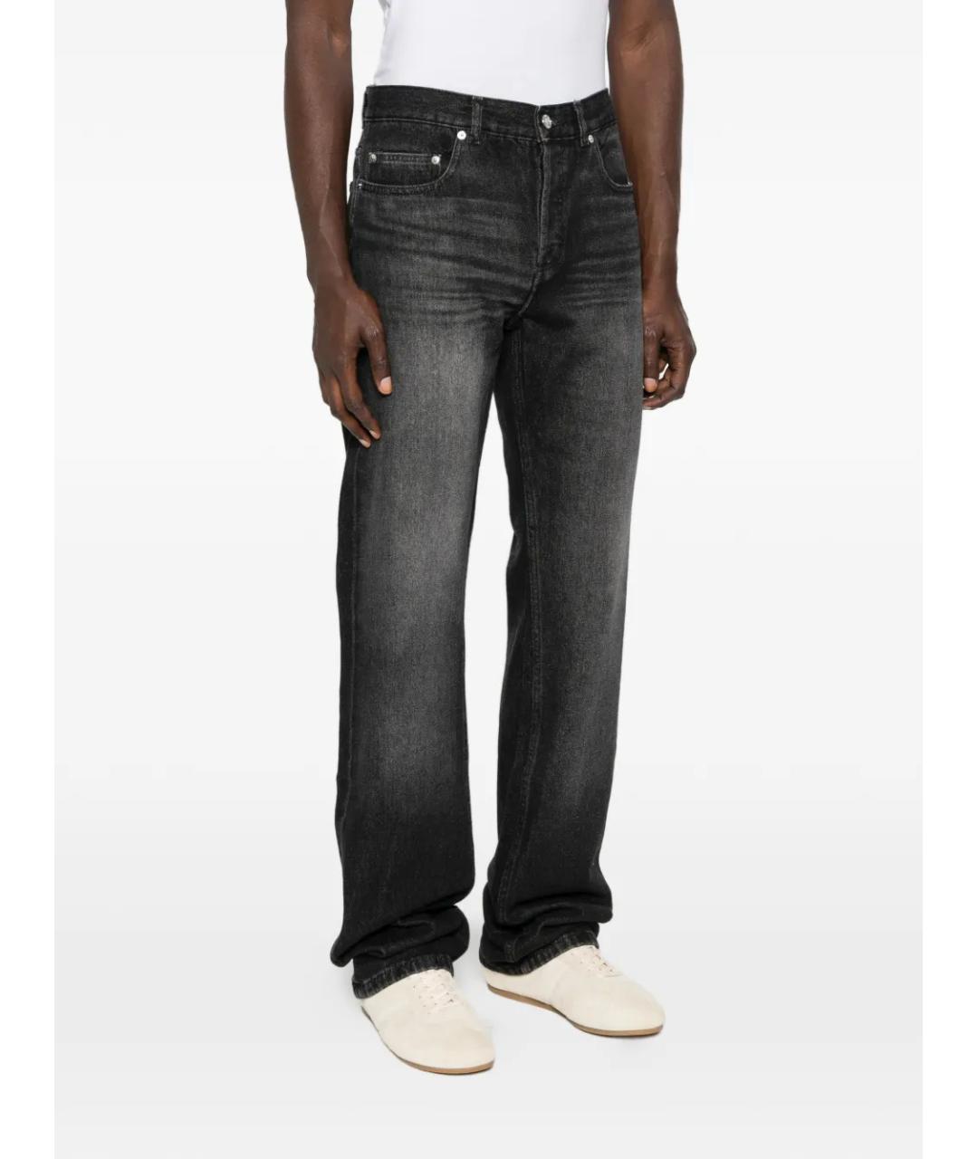 A.P.C. Черные хлопковые прямые джинсы, фото 3