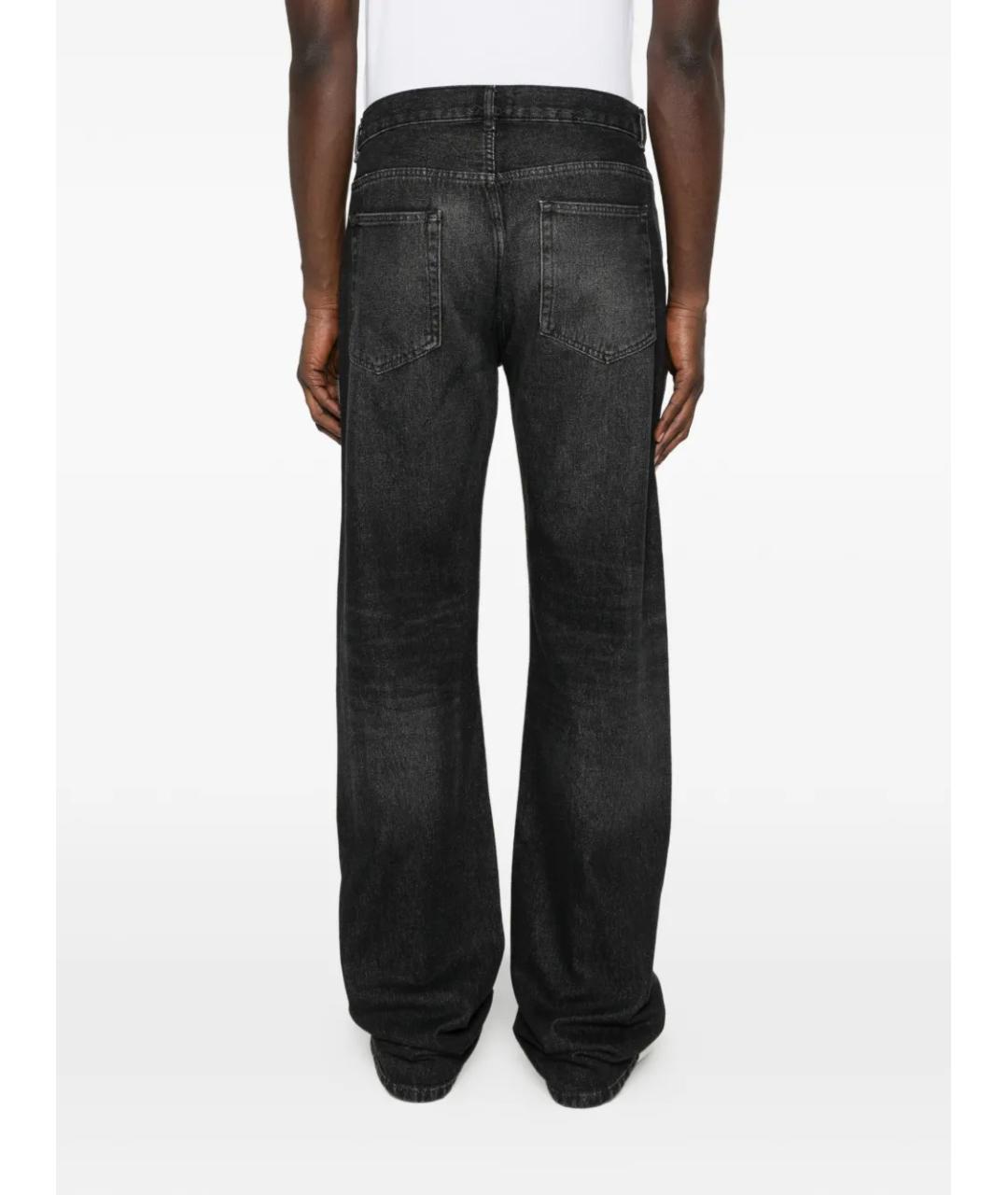 A.P.C. Черные хлопковые прямые джинсы, фото 4