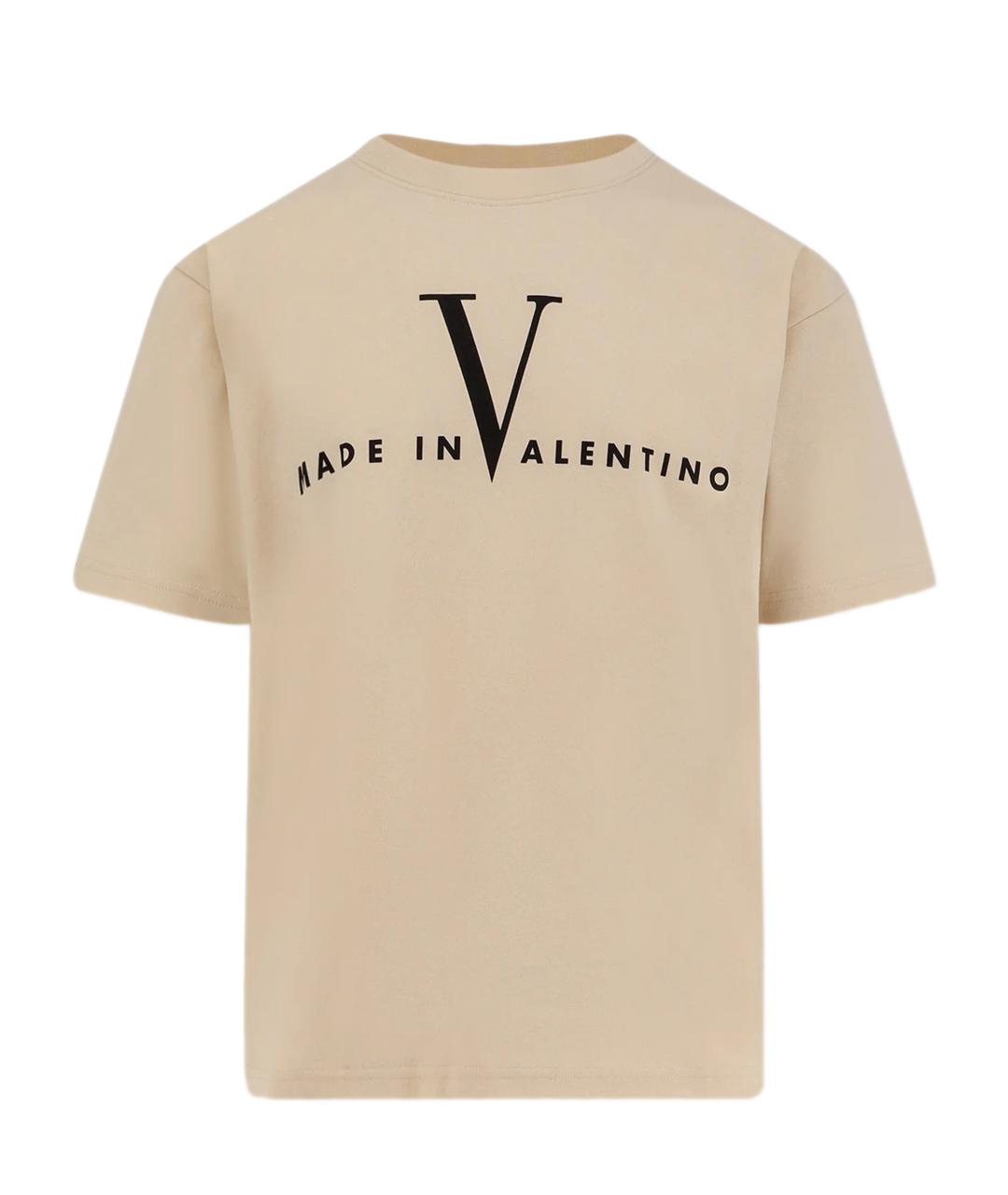 VALENTINO Белая хлопковая футболка, фото 1