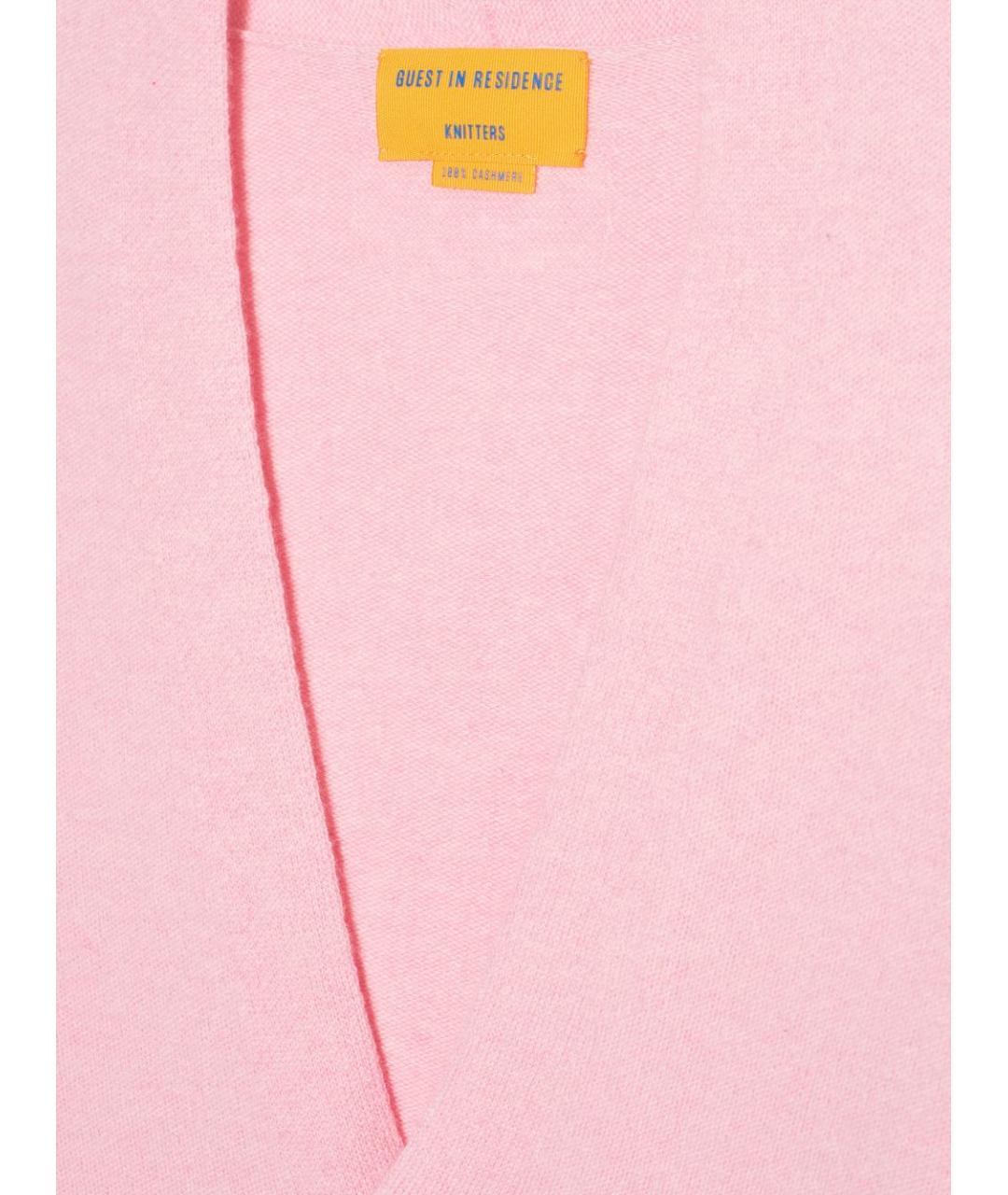 GUEST IN RESIDENCE Розовый кашемировый кардиган, фото 3