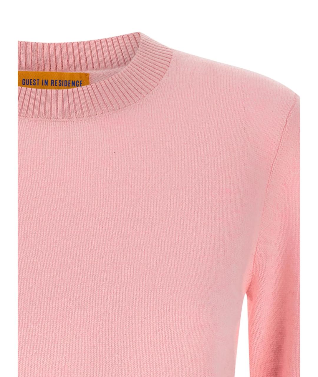 GUEST IN RESIDENCE Розовый кашемировый джемпер / свитер, фото 3