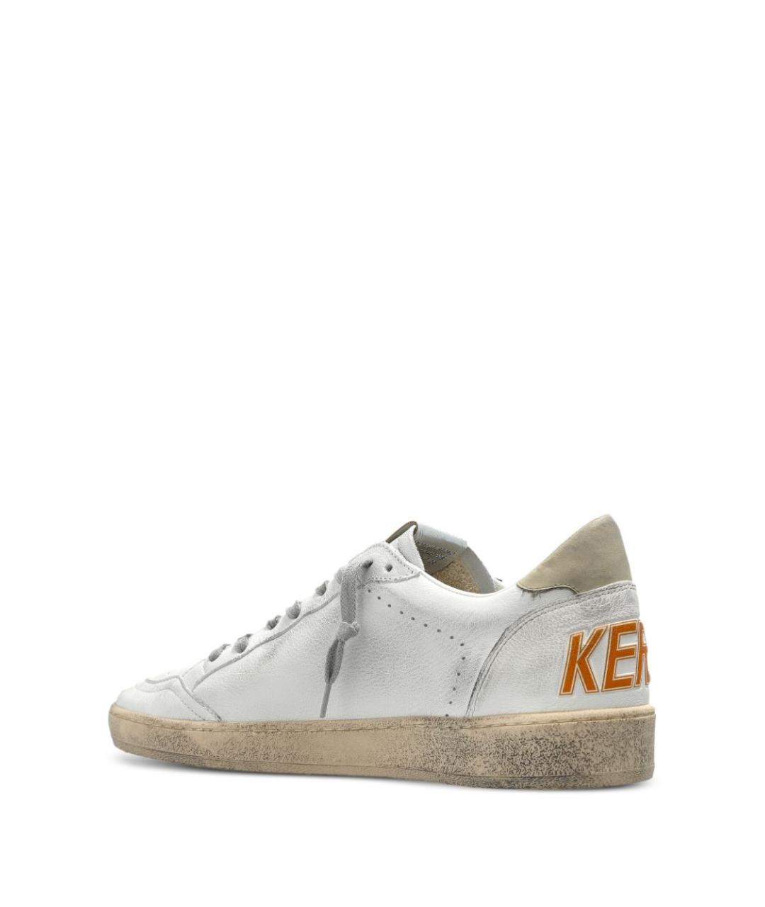 GOLDEN GOOSE DELUXE BRAND Белые кожаные низкие кроссовки / кеды, фото 3