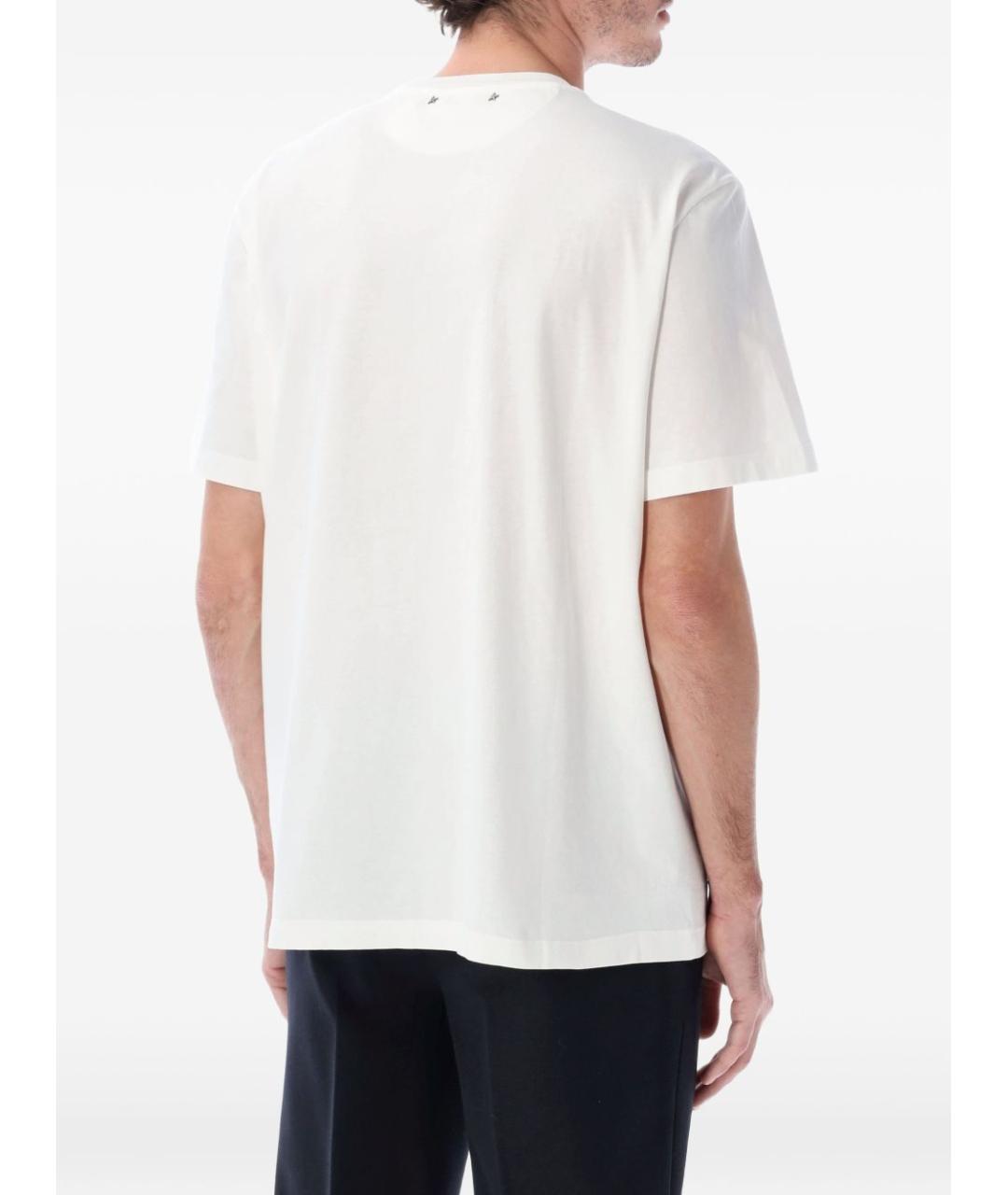 GOLDEN GOOSE DELUXE BRAND Белая хлопковая футболка, фото 3