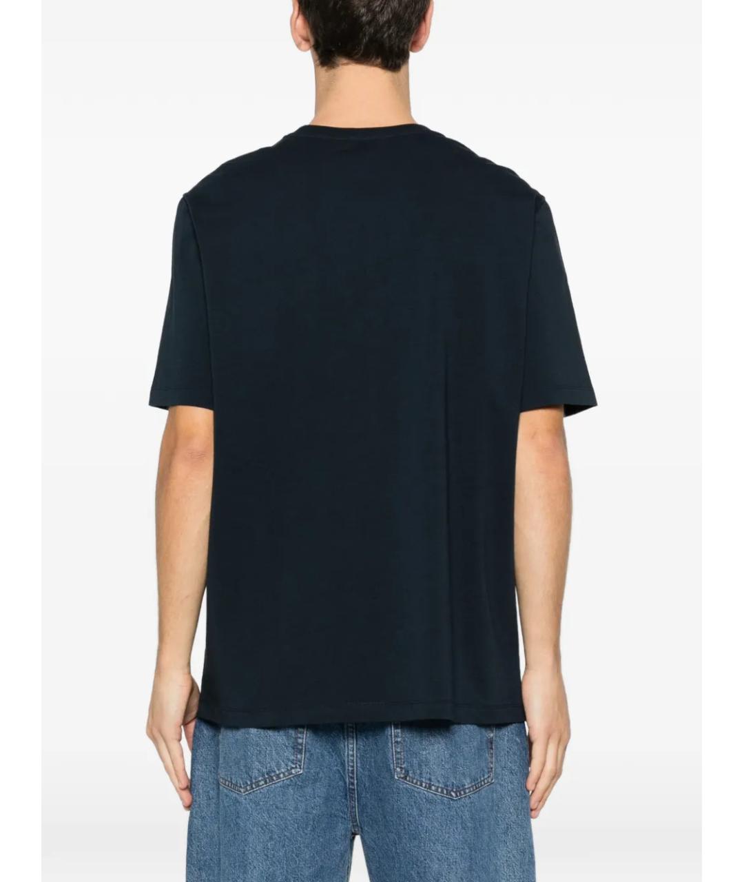 A.P.C. Синяя хлопковая футболка, фото 4