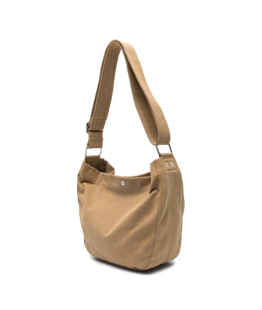 A.P.C. Бежевая синтетическая сумка через плечо, фото 3