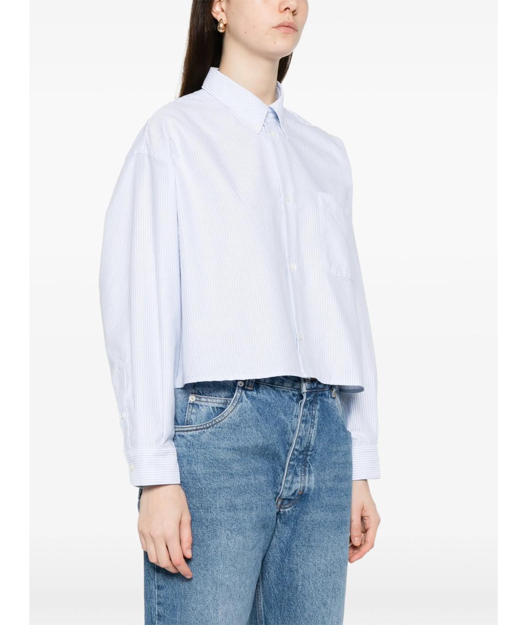 A.P.C. Голубая хлопковая рубашка, фото 3