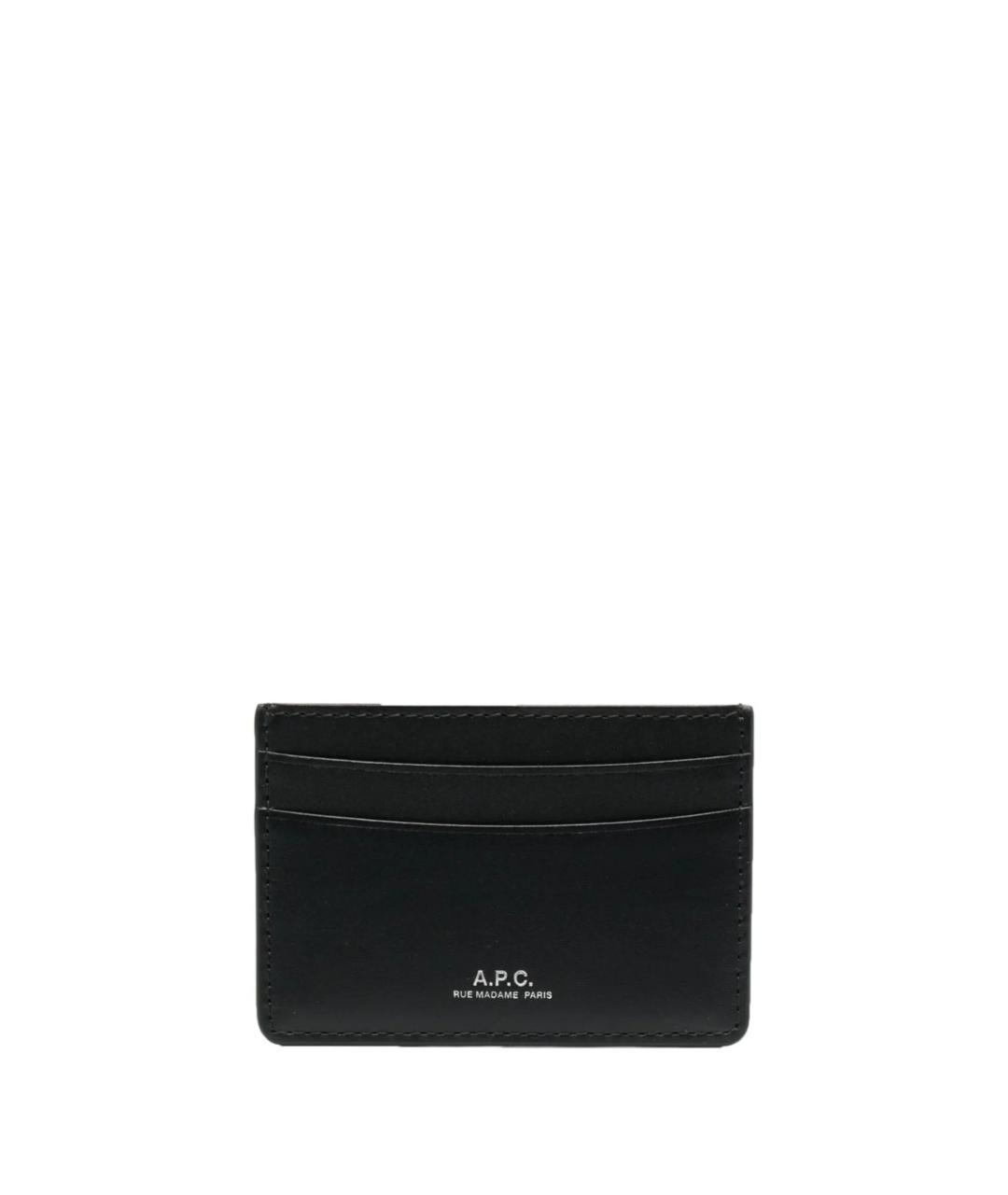 A.P.C. Черный кожаный кардхолдер, фото 1