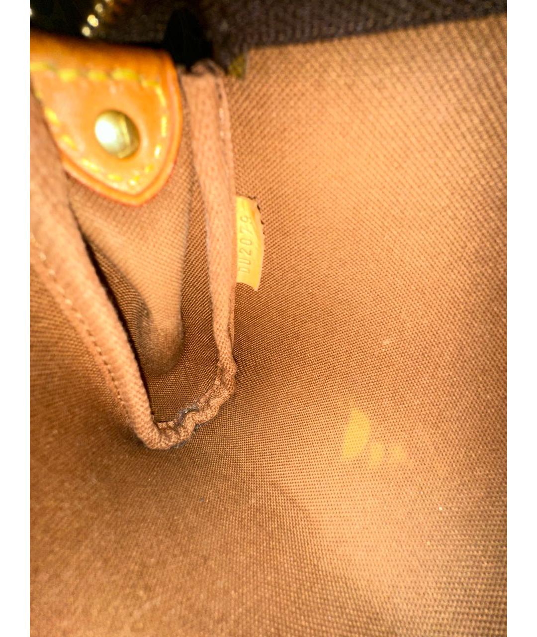 LOUIS VUITTON Коричневая сумка через плечо из искусственной кожи, фото 7