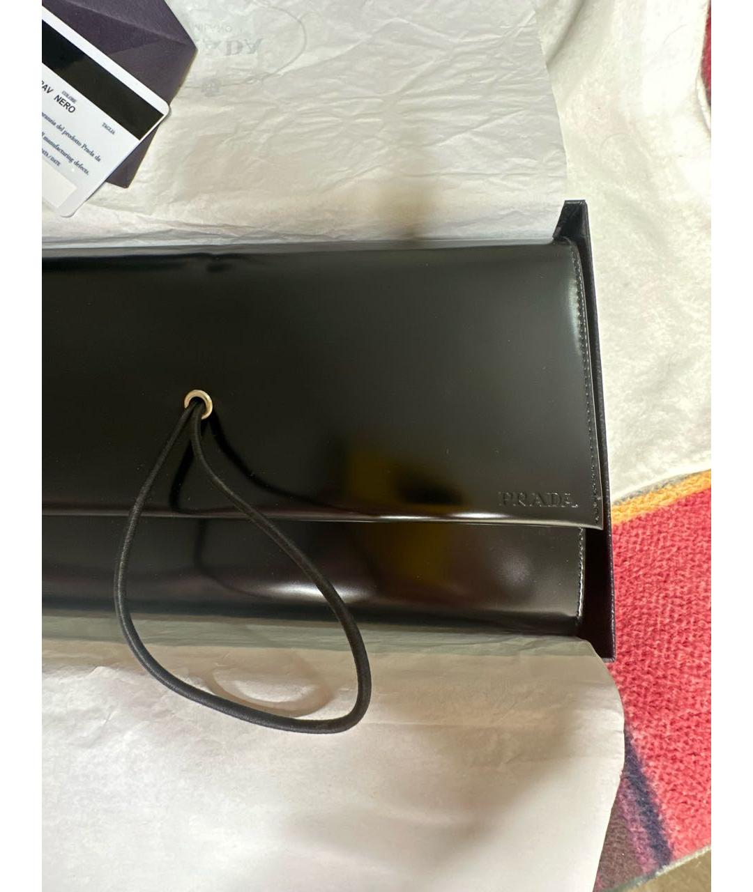 PRADA Черный кожаный кошелек, фото 6