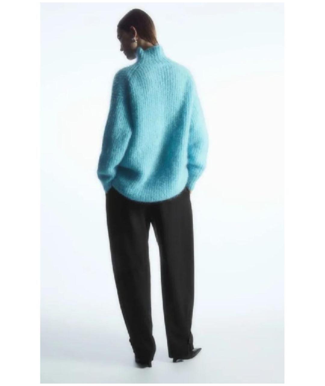 COS Голубой шерстяной джемпер / свитер, фото 4