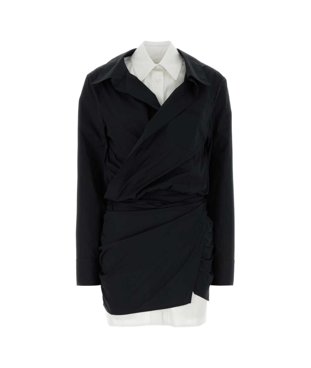 THE ATTICO Черное хлопковое платье, фото 1