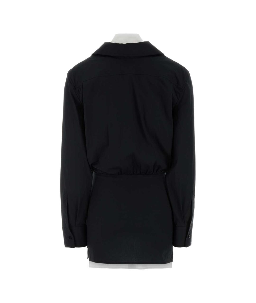 THE ATTICO Черное хлопковое платье, фото 2