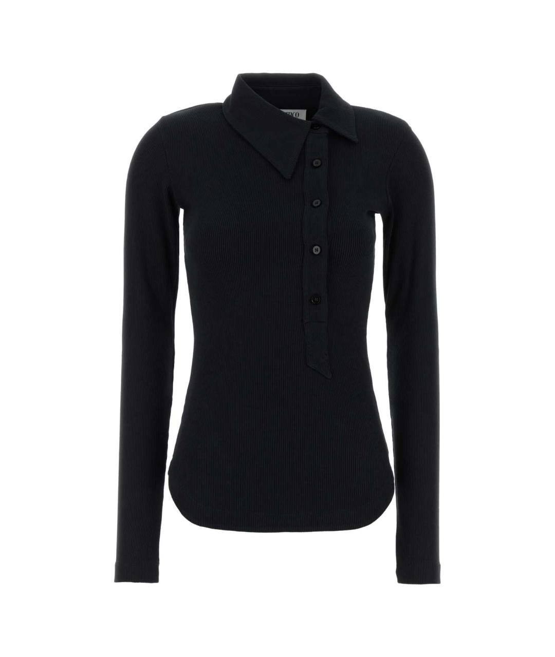 THE ATTICO Черная хлопковая блузы, фото 1