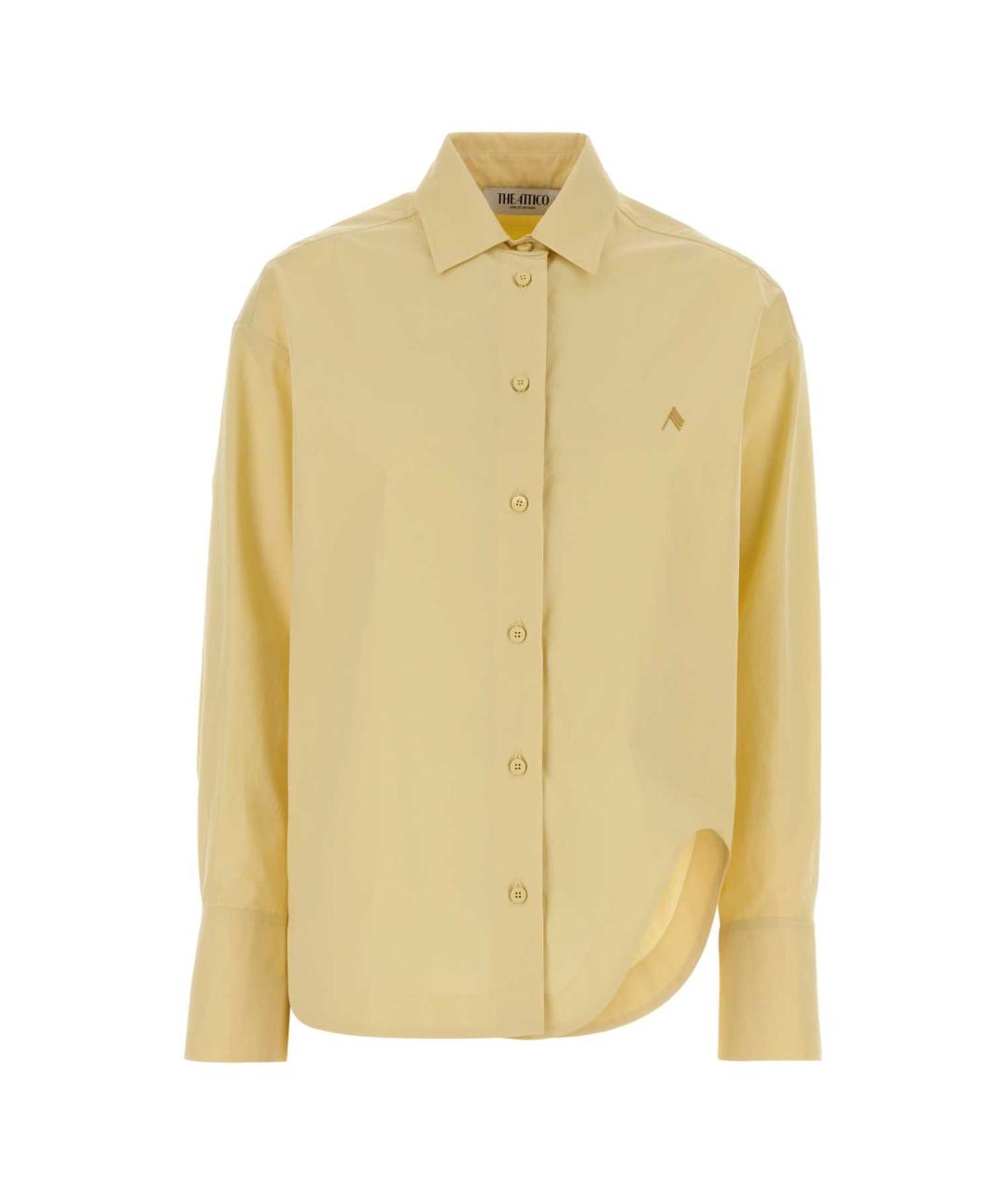 THE ATTICO Желтая хлопковая рубашка, фото 1