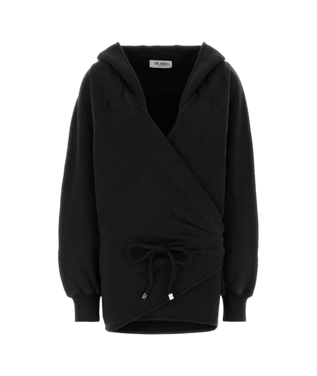 THE ATTICO Серое хлопковое платье, фото 1