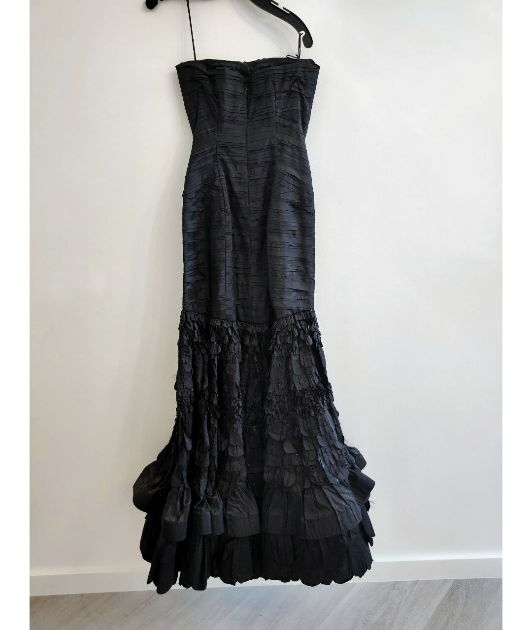 OSCAR DE LA RENTA Черное шелковое вечернее платье, фото 2
