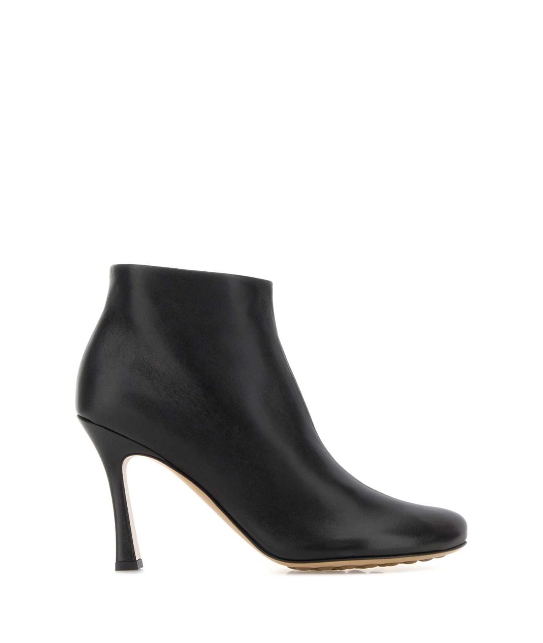 BOTTEGA VENETA Черные кожаные полусапоги, фото 1