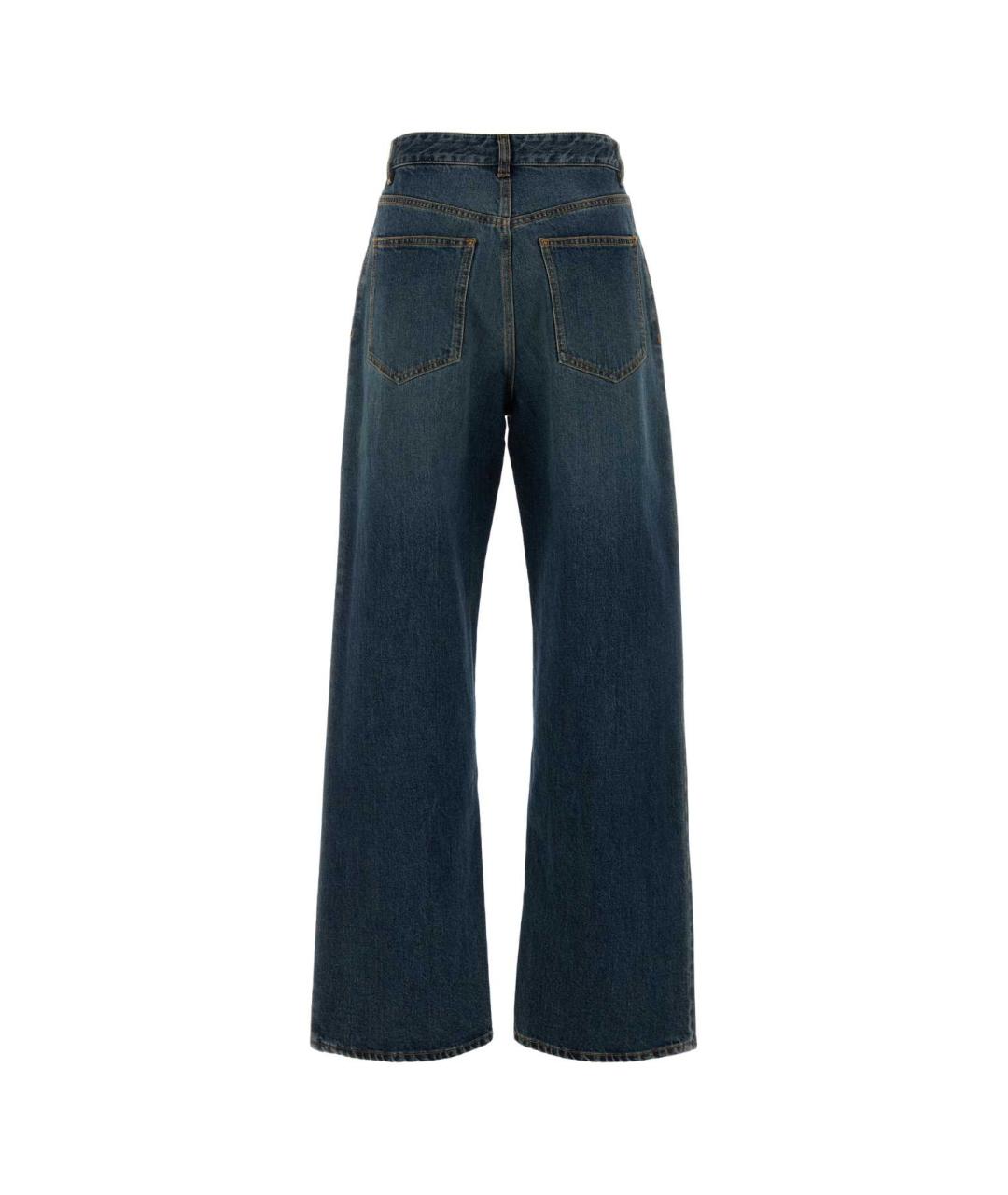 ALAIA Синие хлопковые прямые джинсы, фото 2