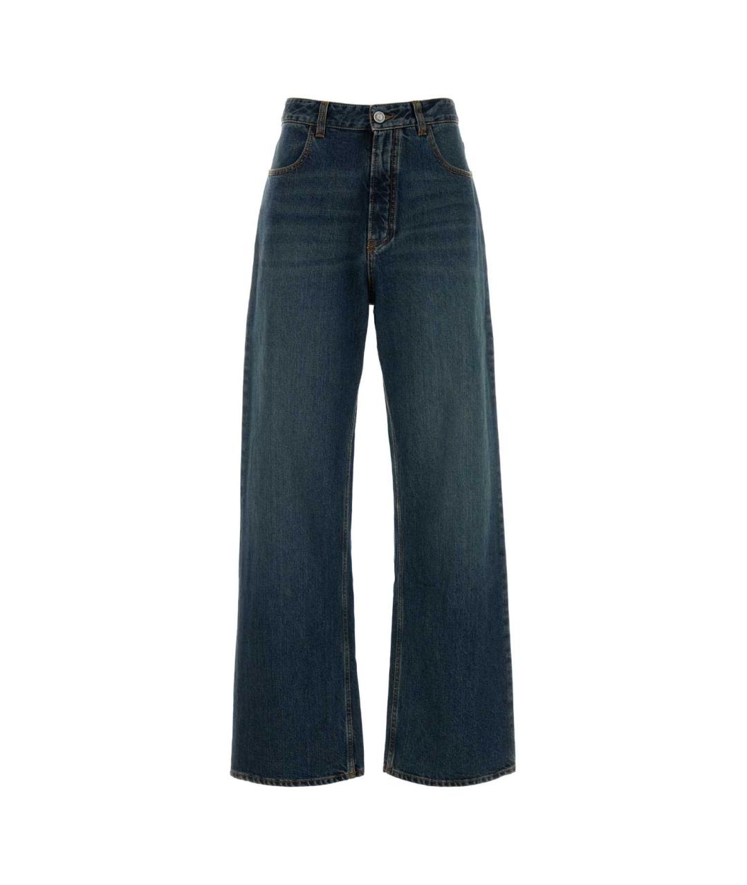 ALAIA Синие хлопковые прямые джинсы, фото 1