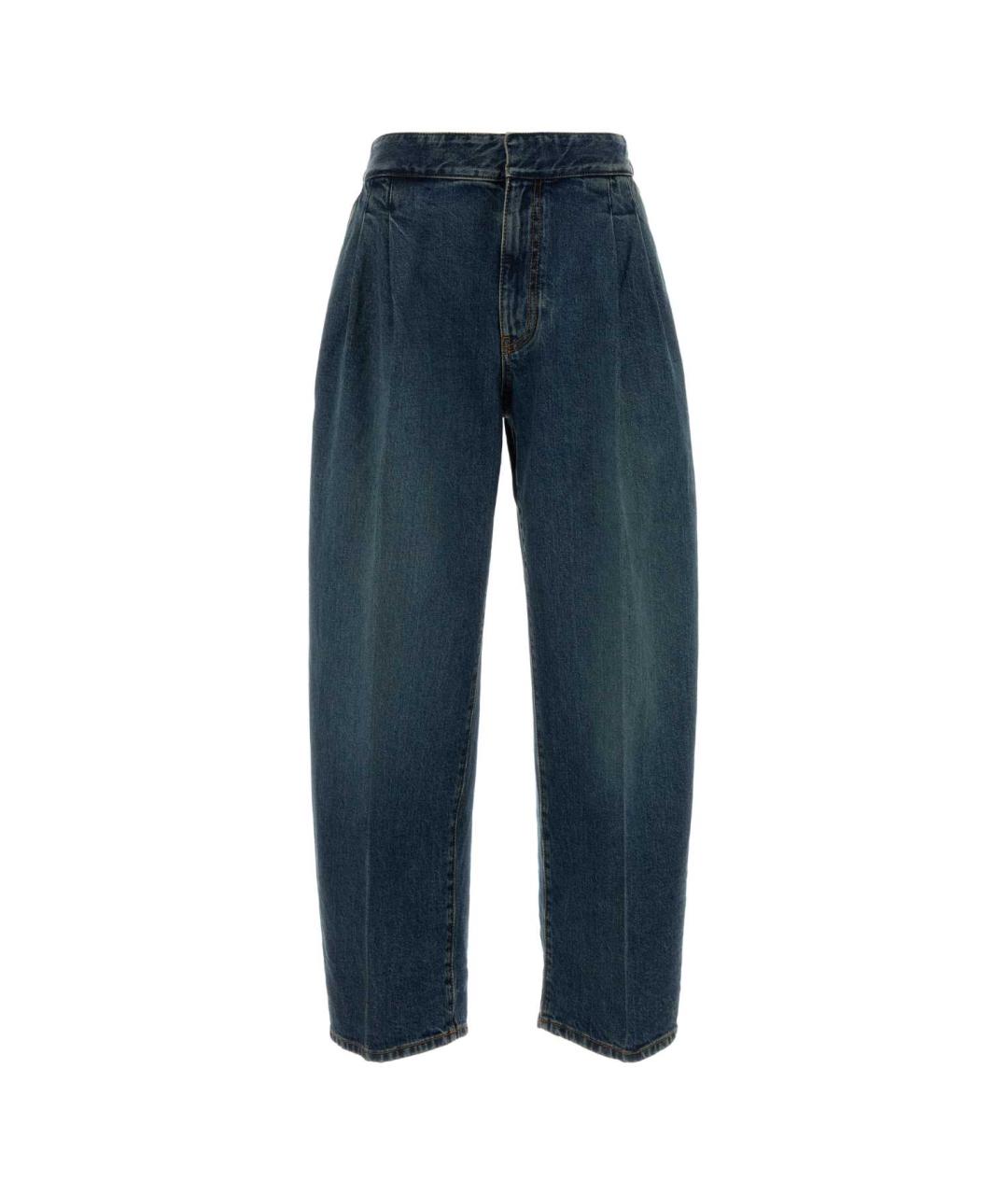 ALAIA Синие хлопковые прямые джинсы, фото 1