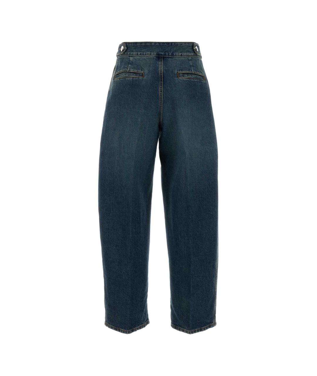 ALAIA Синие хлопковые прямые джинсы, фото 2