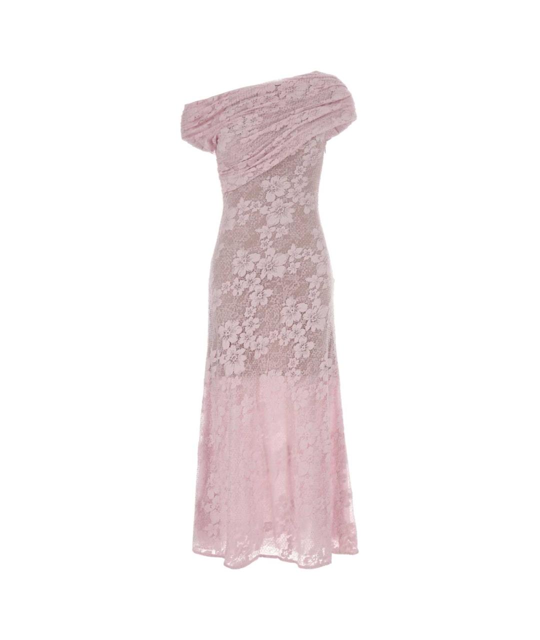 SELF-PORTRAIT Розовое синтетическое коктейльное платье, фото 1