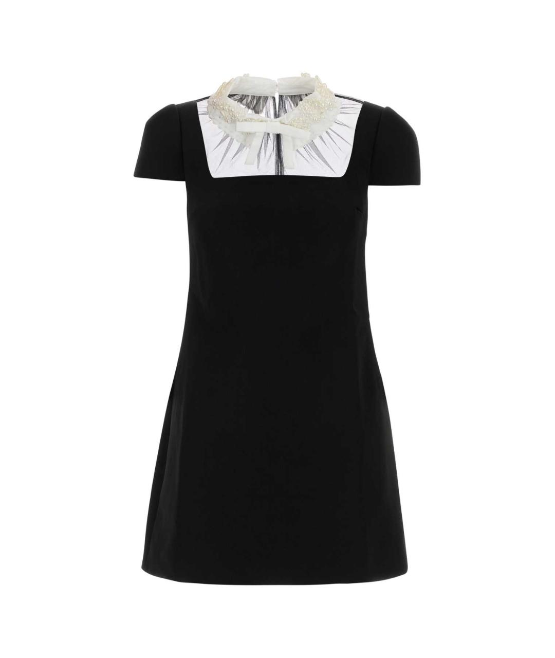 SELF-PORTRAIT Черное полиэстеровое платье, фото 1