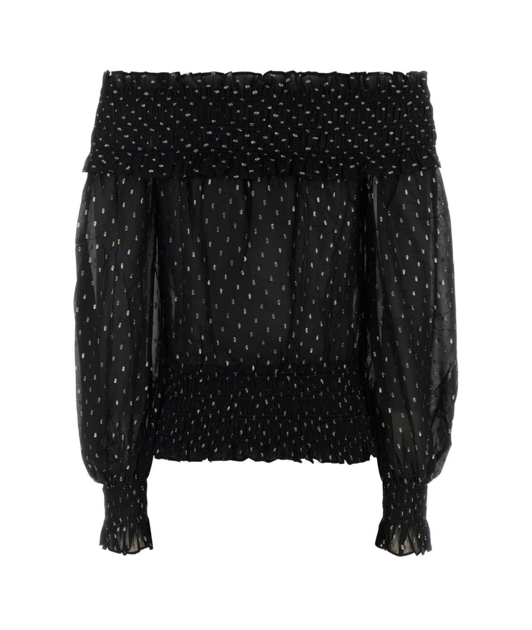 SELF-PORTRAIT Черная вискозная блузы, фото 1