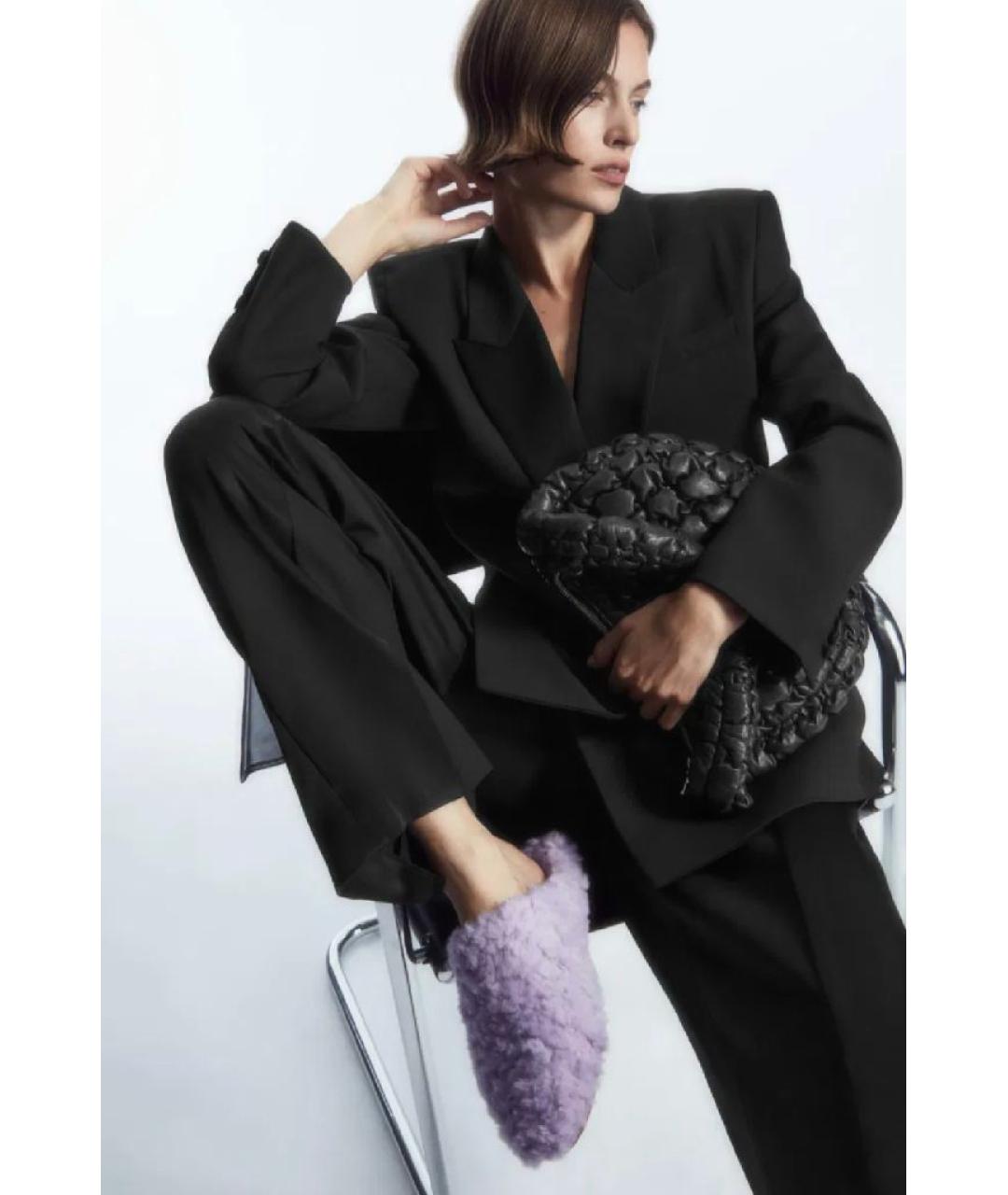 COS Фиолетовые текстильные сабо, фото 2