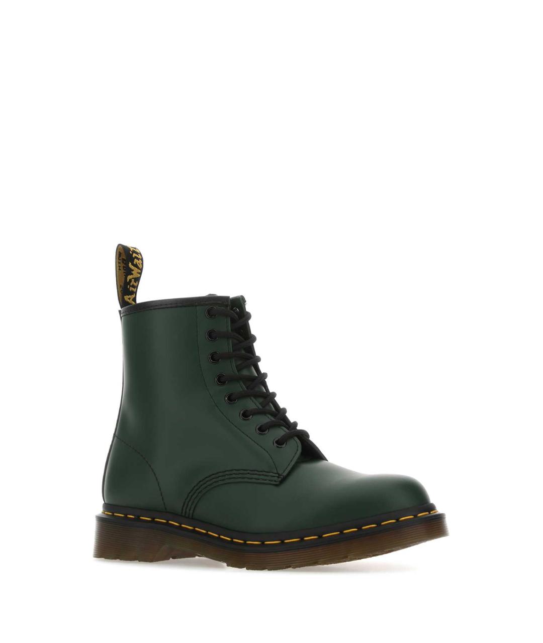 DR. MARTENS Зеленые кожаные ботинки, фото 2