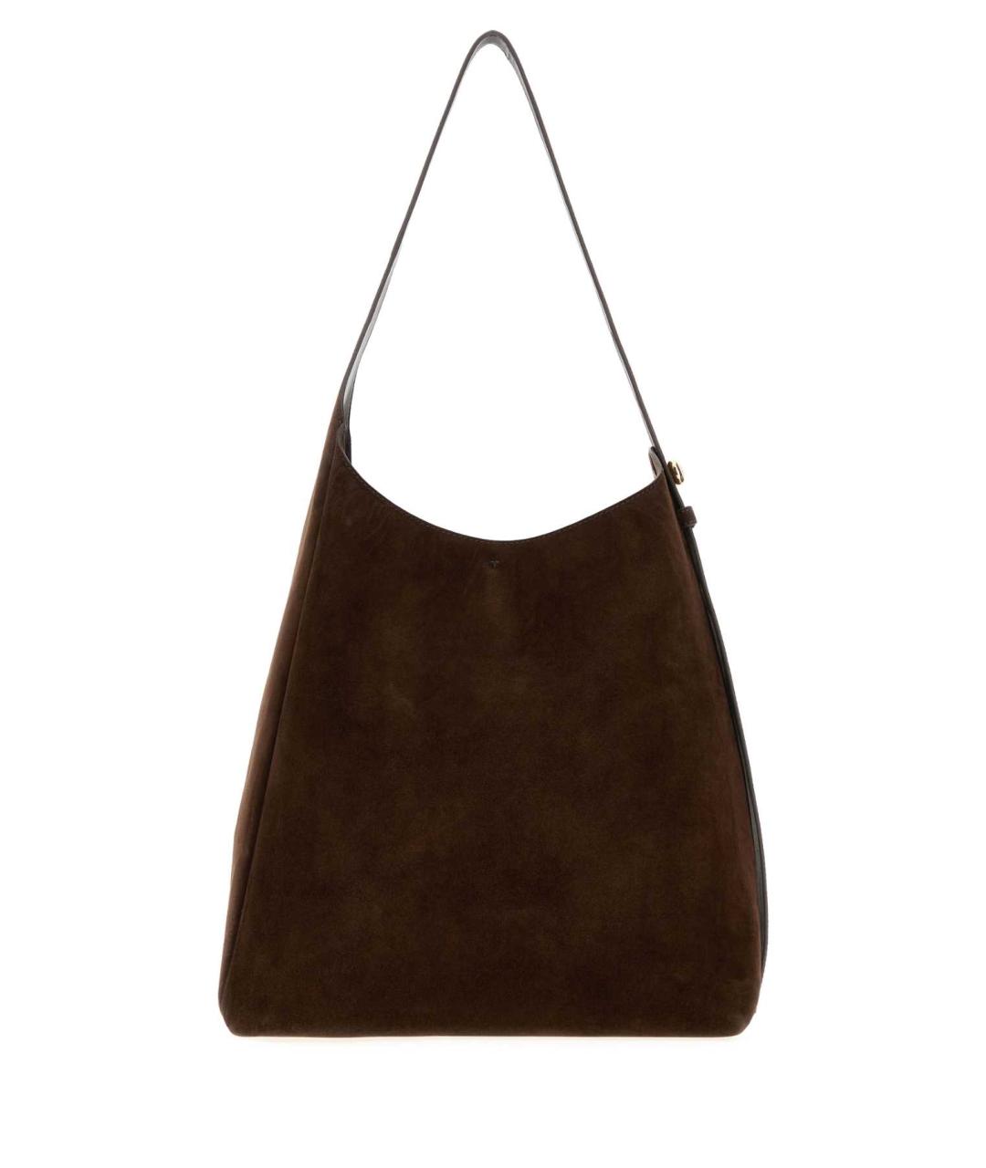 TORY BURCH Коричневая замшевая сумка через плечо, фото 1