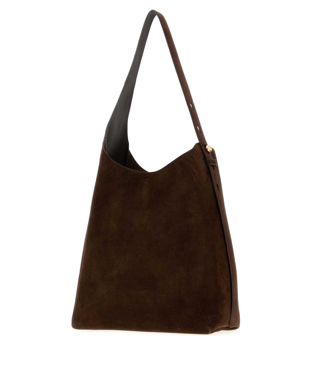 TORY BURCH Коричневая замшевая сумка через плечо, фото 2