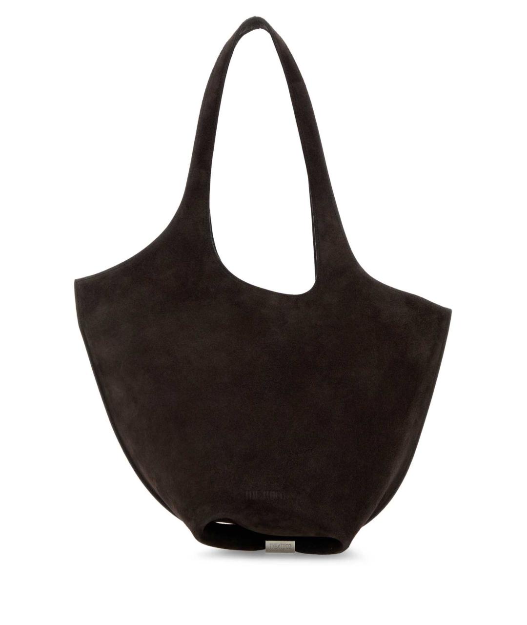 THE ATTICO Коричневая замшевая сумка через плечо, фото 1