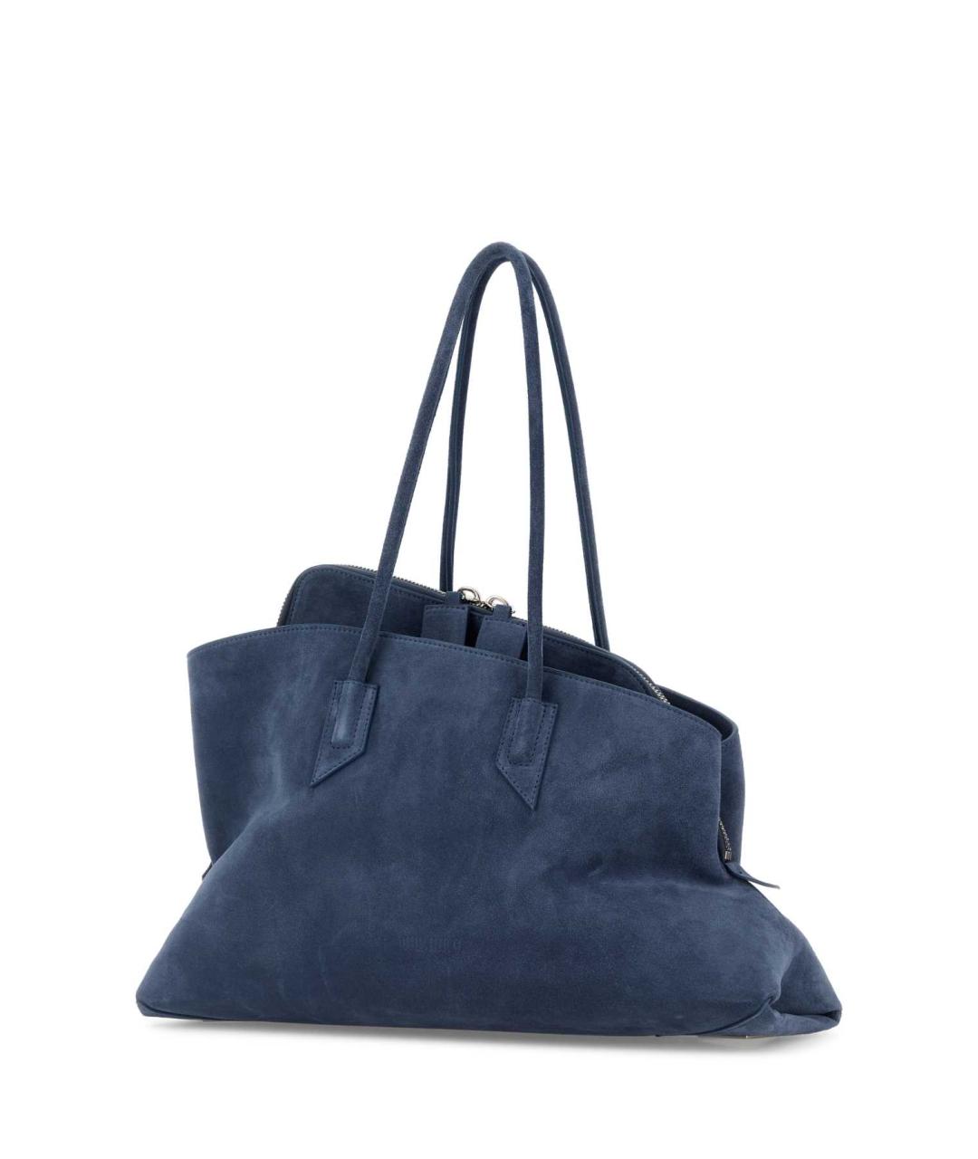 THE ATTICO Синяя замшевая сумка через плечо, фото 2