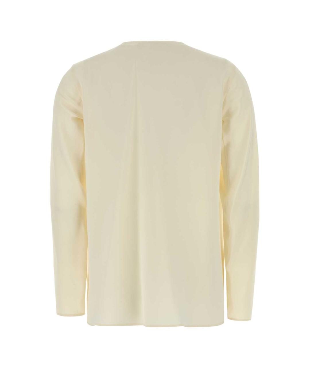 MAX MARA Бежевая шелковая рубашка, фото 2