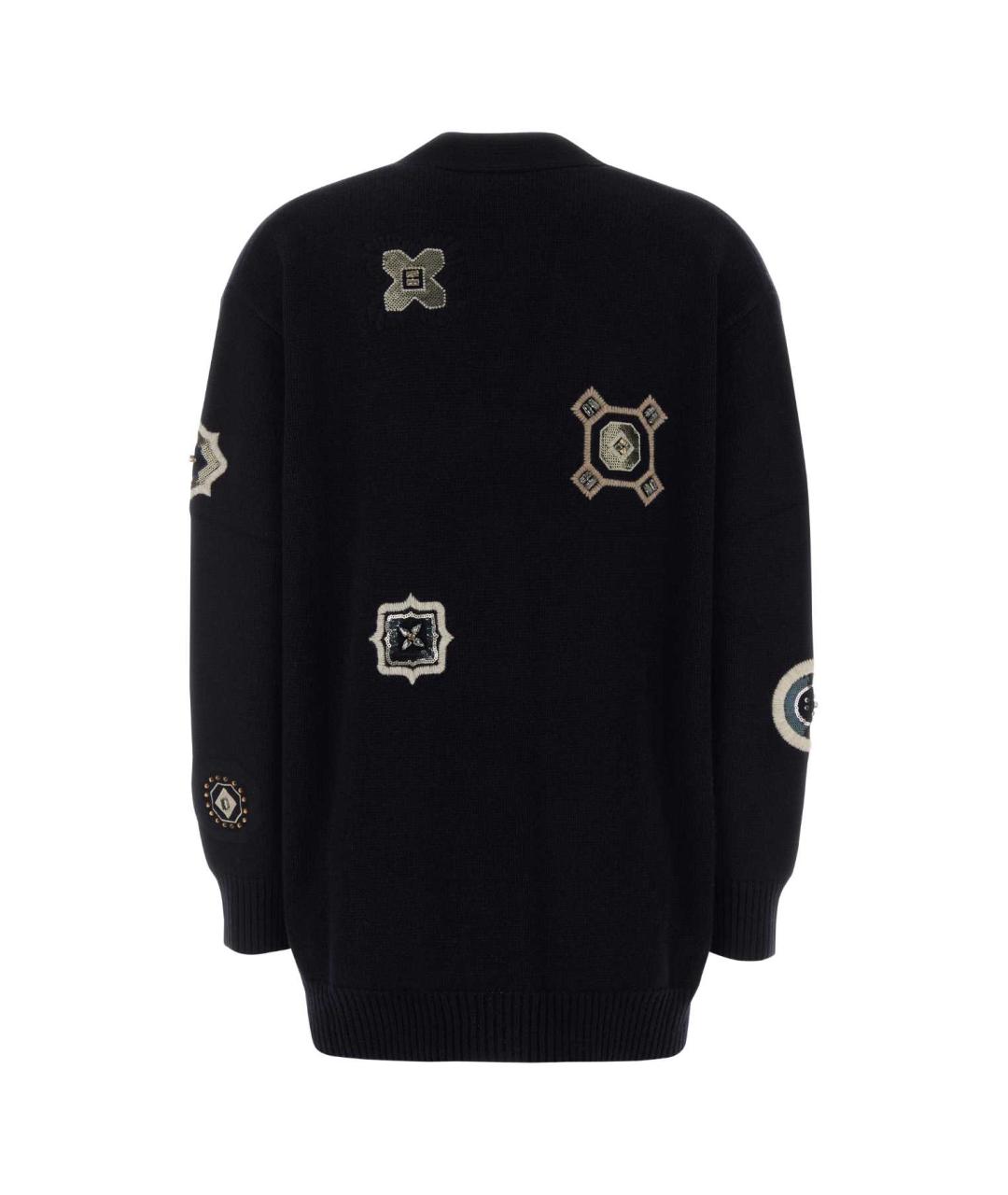 MAX MARA Черный шерстяной кардиган, фото 2