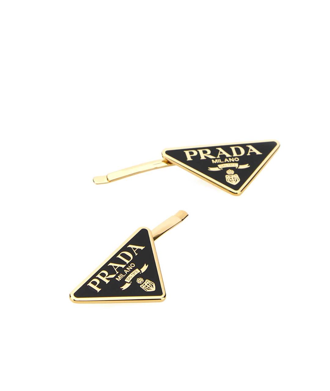 PRADA Золотая заколка, фото 2