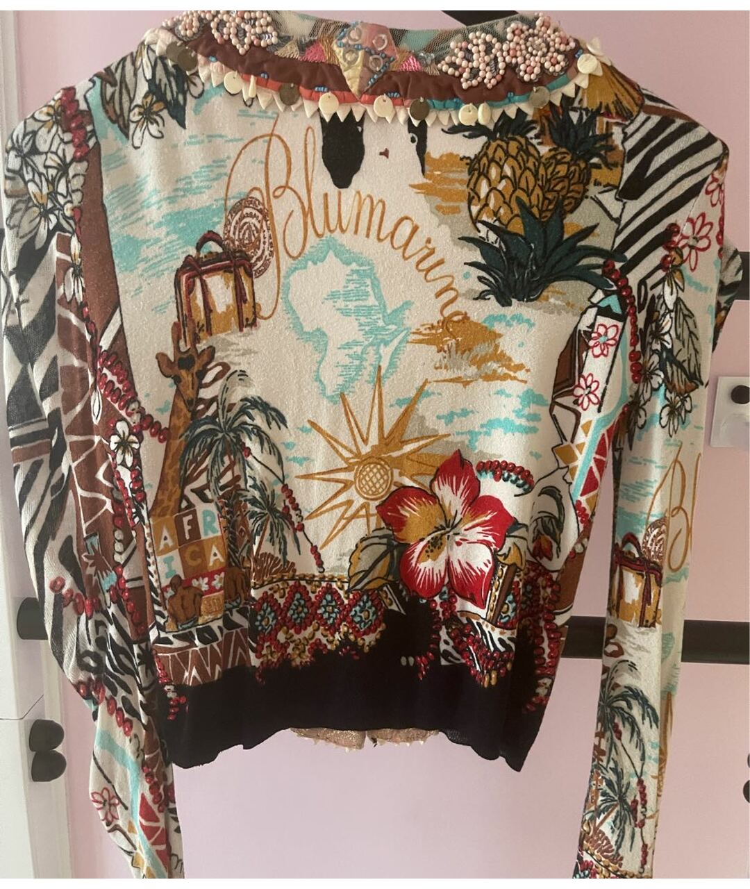 BLUMARINE Мульти вискозный кардиган, фото 6